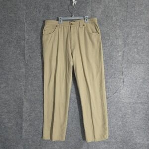 Woolrich Jeans Men's Size 34x30 Brown Utility Stretch Straight Leg Denim Solid